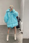 CHENPENG windproof light blue bubble down jacket CP19AWJ011